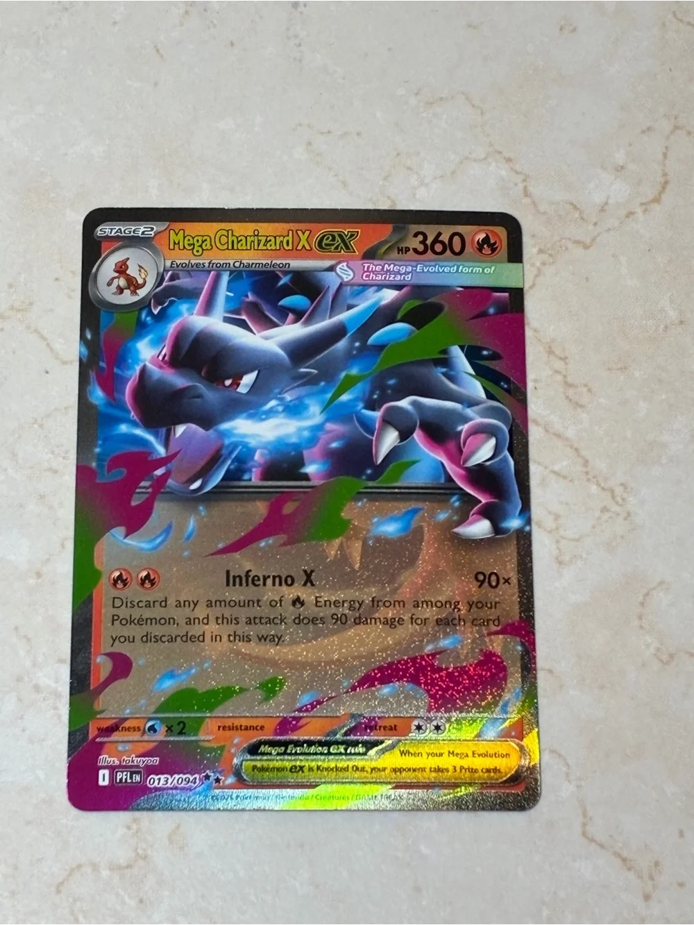 Mega Charizard X EX  Double Rare Holofoil Pokémon Card